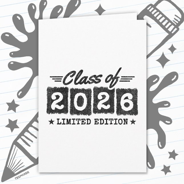 Graduation Class of 2026 Graduate Senior 2026 Card (Creator Uploaded)