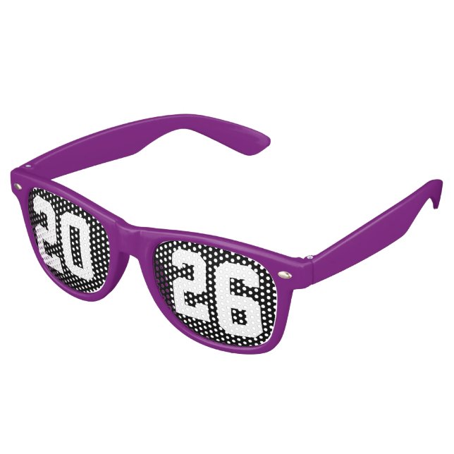 Graduation Class of 2026 Graduates Retro Sunglasses (Angled)