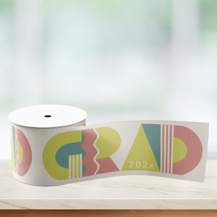 Graduation class of 2026 retro grosgrain ribbon