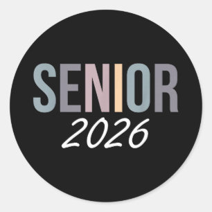 Graduation class of 2026 senior 2026 high schoolGr Classic Round Sticker