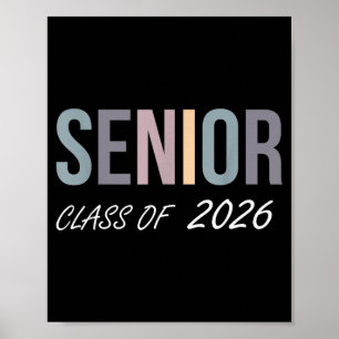 Graduation class of 2026 senior 2026 high schoolGr Poster