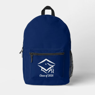 Graduation Class of 20?? BLUCLWHT Customise Year Printed Backpack