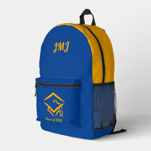 Graduation Class of 20?? BLUGLD Customise Year Printed Backpack