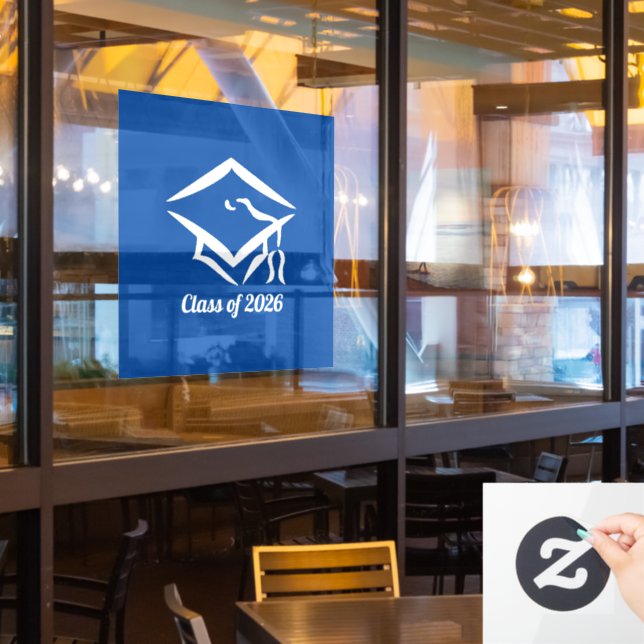 Graduation Class of 20?? BLUWHT Customise Year (Restaurant Window)