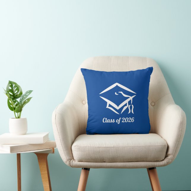 Graduation Class of 20?? BLUWHT Customise Year Cushion (Chair)