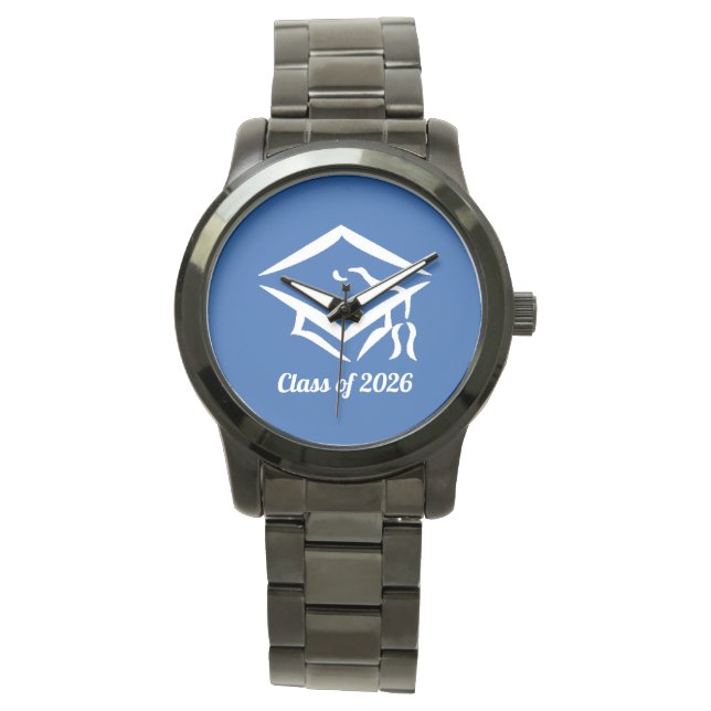 Graduation Class of 20?? BLUWHT Customise Year Watch (Front)