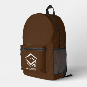 Graduation Class of 20?? BRNWHT Customise Year Printed Backpack