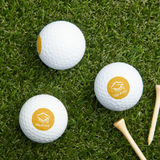 Graduation Class of 20?? GLDWHT Customize Year Golf Balls