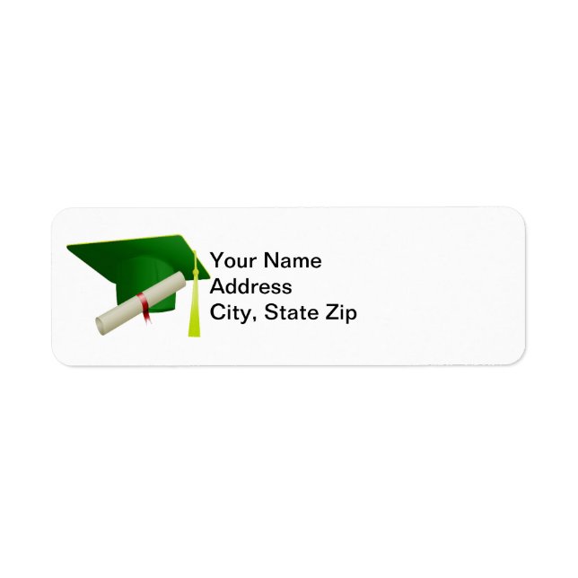 Graduation Class of 20?? Green Address Label (Front)
