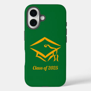 Graduation Class of 20?? GRNGLD Customise Year iPhone 16 Case