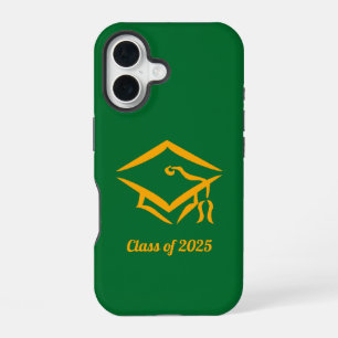 Graduation Class of 20?? GRNGLD Customise Year iPhone 16 Case