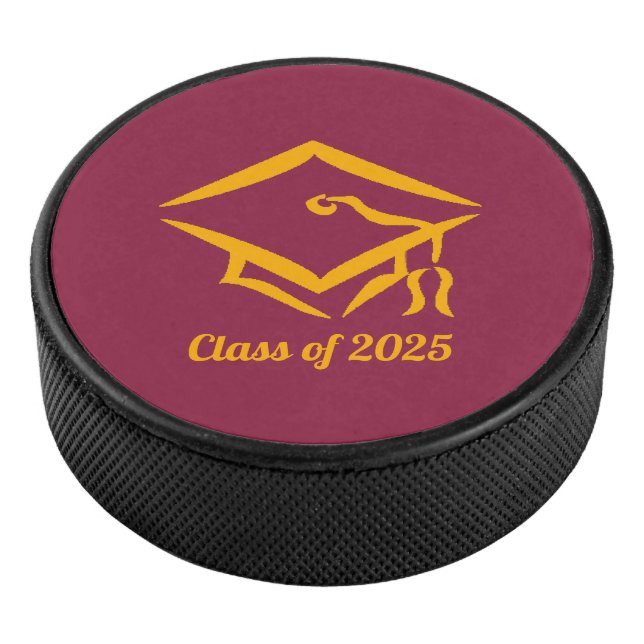 Graduation Class of 20?? MRNGLD Custom Year Name Hockey Puck (3/4)