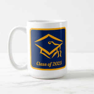 Graduation Class of 20?? NVYGLD Customise Year Coffee Mug
