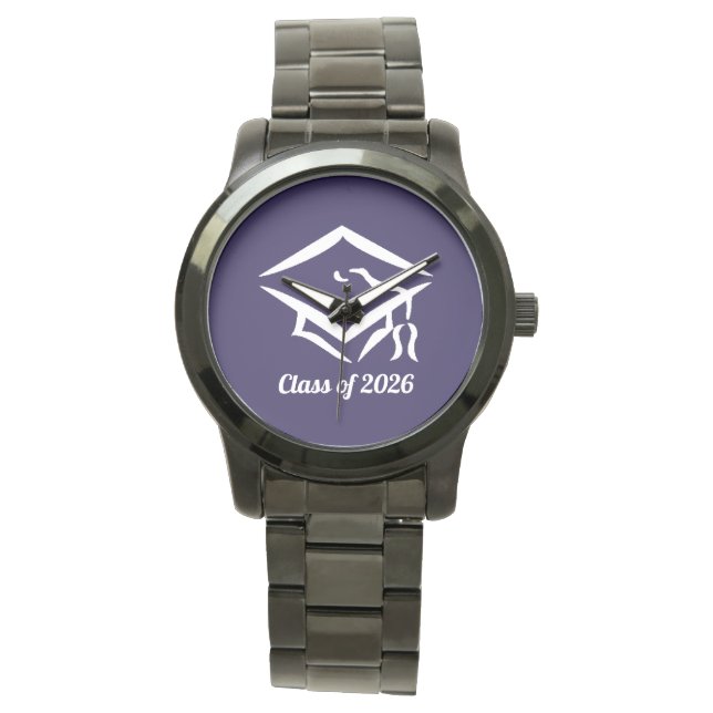 Graduation Class of 20?? NVYWHT Customize Year Watch (Front)