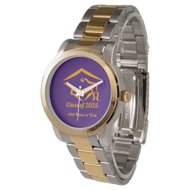 Graduation Class of 20?? PURGLD Custom Year Name Watch (Angled)