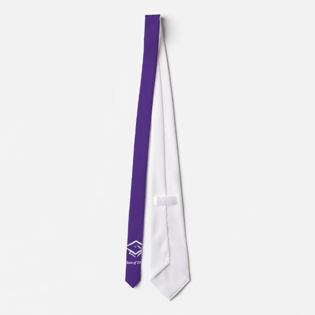 Graduation Class of 20?? PURWHTCustomize Year Tie (Back)