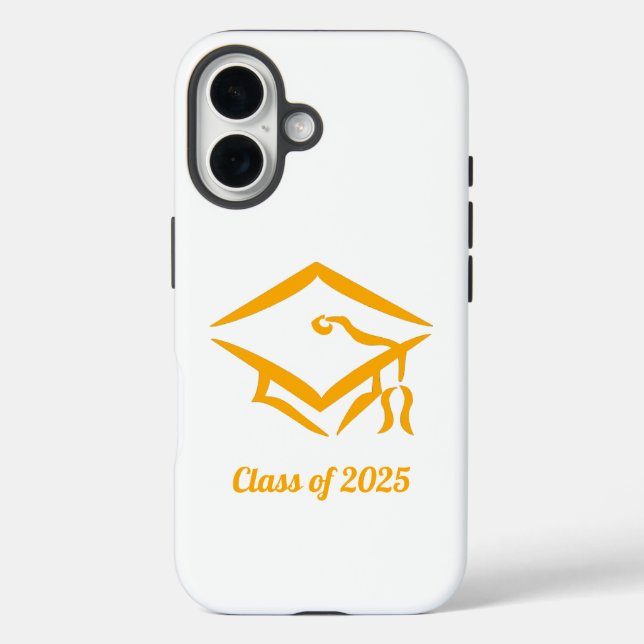 Graduation Class of 20?? WHTGLD Customise Year Case-Mate iPhone Case (Back)