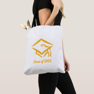 Graduation Class of 20?? WHTGLD Customise Year Tote Bag