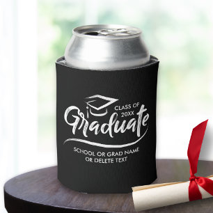 Graduation Class of 20XX Your School Colour Custom Can Cooler