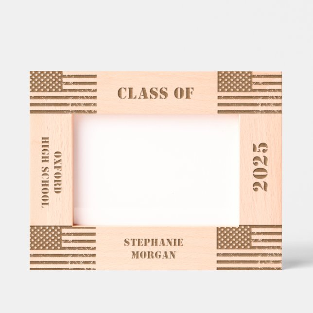 Graduation Class of Any Year Engraved Etched Frames (Front)