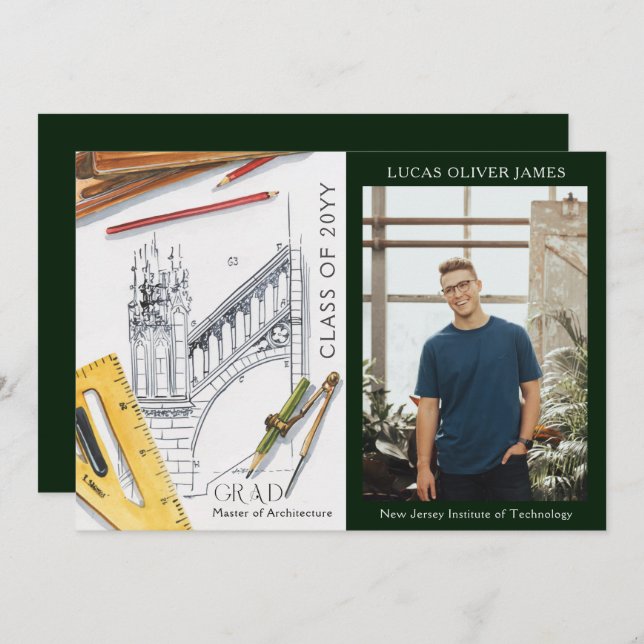 Graduation Class of Architecture Engineer (Front/Back)