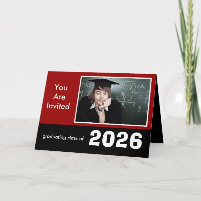 Graduation Class of Change to Current Year Thank You Card (Front)