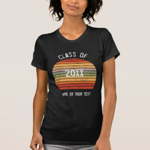 Graduation Class of Distressed Retro Sunset  T-Shi T-Shirt
