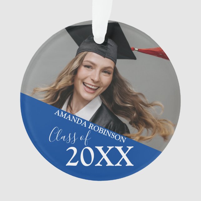 Graduation Class Of |  Photo Ornament (Front)