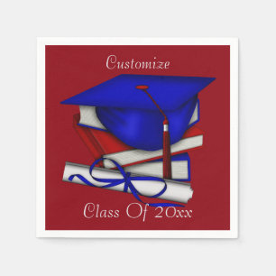 Graduation & Class Reunion Cap & Diploma Napkins 3