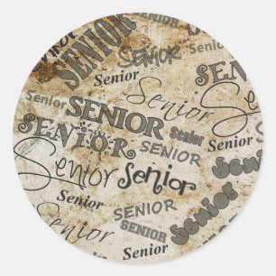 graduation classic round sticker