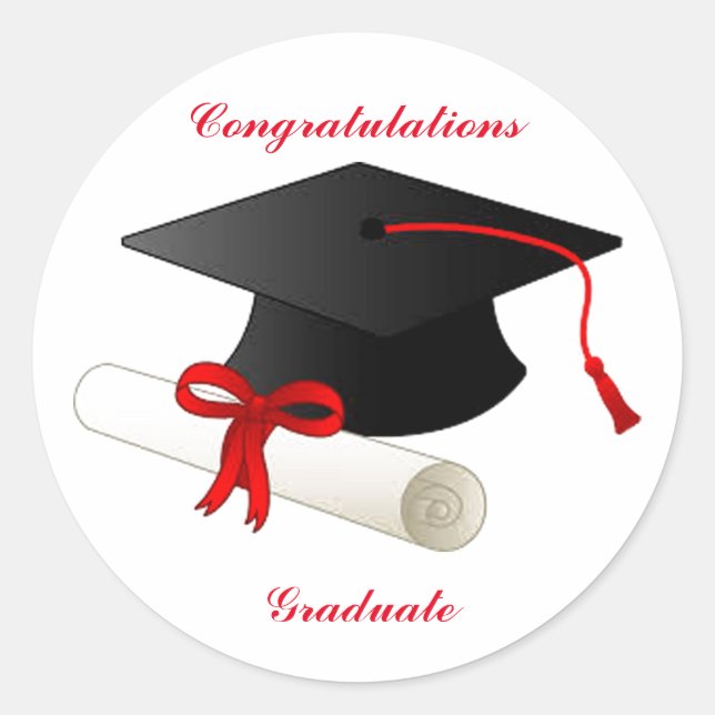 Graduation Classic Round Sticker (Front)