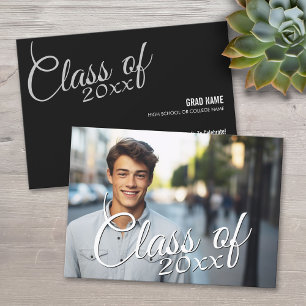 Graduation Classy Script Announcement Party