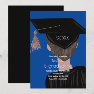 Graduation College Highschool Graduate Man Party Invitation