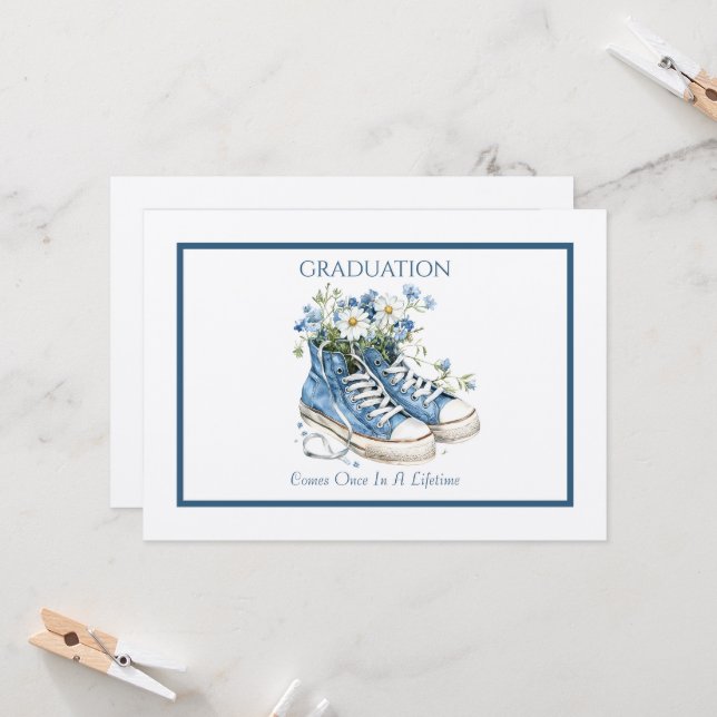 Graduation Comes Once In A Lifetime Invitation (Front/Back In Situ)
