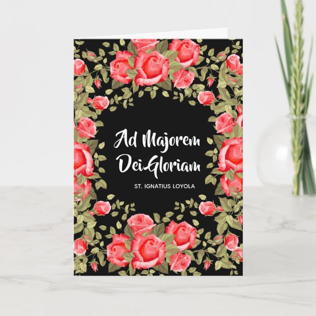 Graduation Commencement St. Ignatius Religious Card (Front)