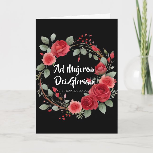 Graduation Commencement St. Ignatius Religious Card (Front)