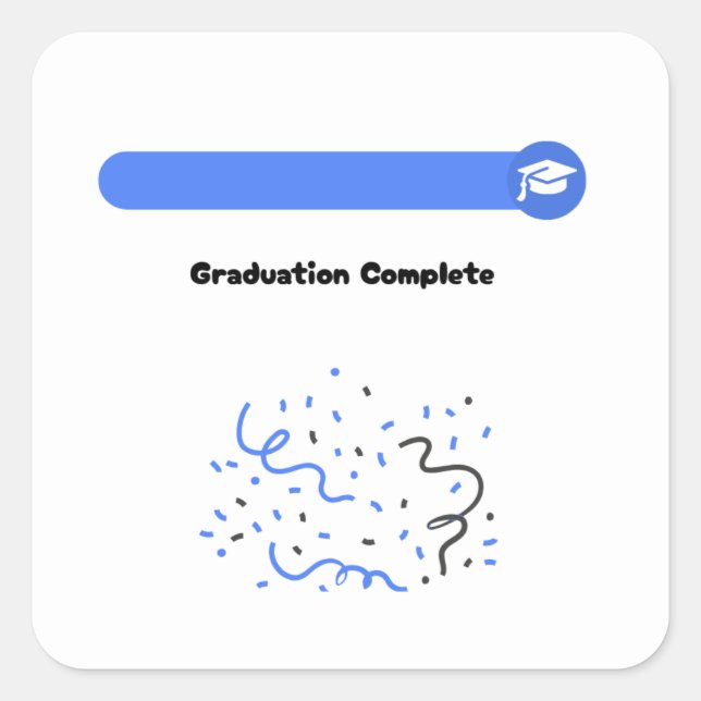 Graduation Complete | Sticker | Phone | Laptop (Front)