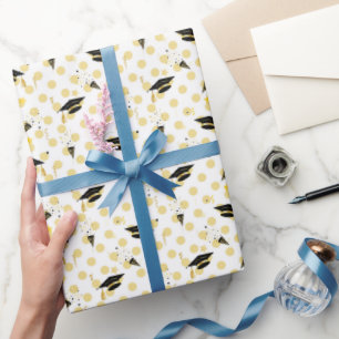 Graduation Confetti Magic Wrapping Paper