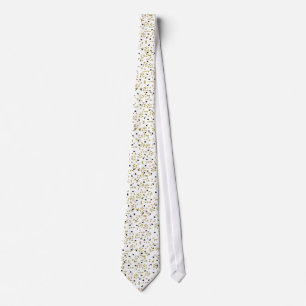 Graduation Confetti Tie, Gold and Black Tie
