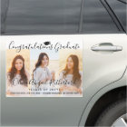 Graduation Congrats 3 Photo Elegant Script Parade