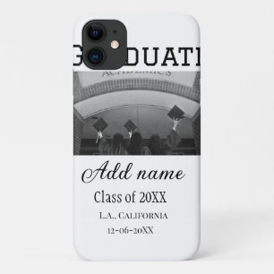 Graduation congrats add name photo city date class Case-Mate iPhone case