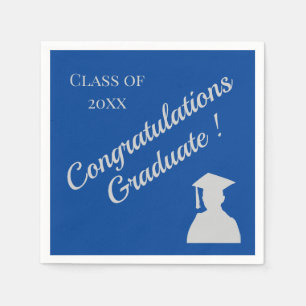 Graduation Congrats Choose Your School Colours  Napkin