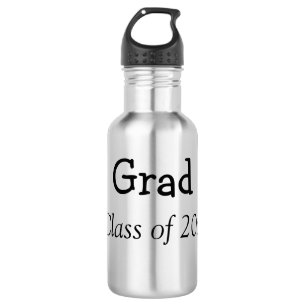 Graduation congrats class of 20xx add name text 532 ml water bottle