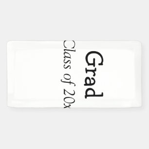 Graduation congrats class of 20xx add name text banner