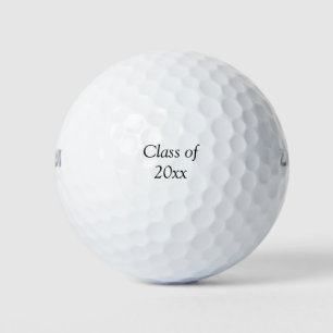 Graduation congrats class of 20xx add name text golf balls