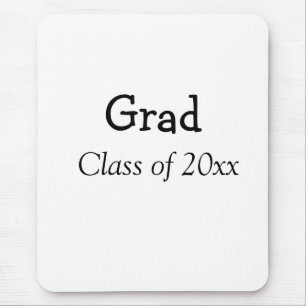 Graduation congrats class of 20xx add name text mouse pad