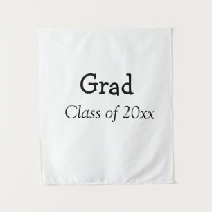 Graduation congrats class of 20xx add name text tapestry