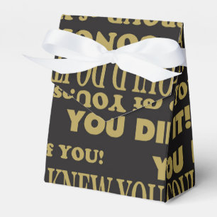 Graduation Congrats Gold and Black Favour Box