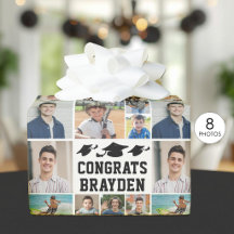 Graduation Congrats Name 8 Photo Collage 