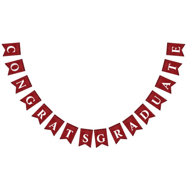 Graduation congrats on red bunting  (All)